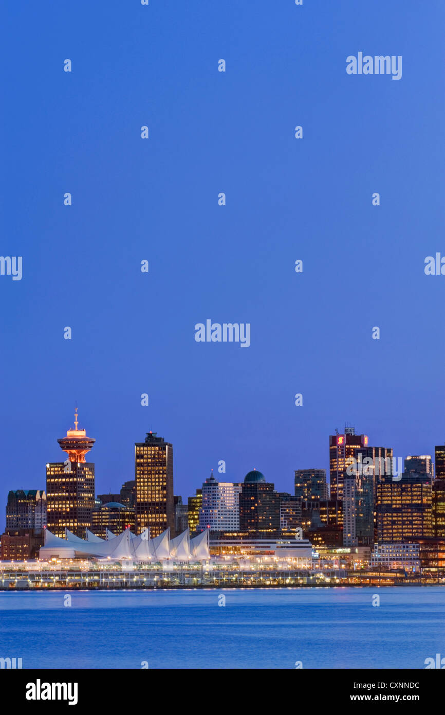 Canada, BC, lo skyline di Vancouver Foto Stock