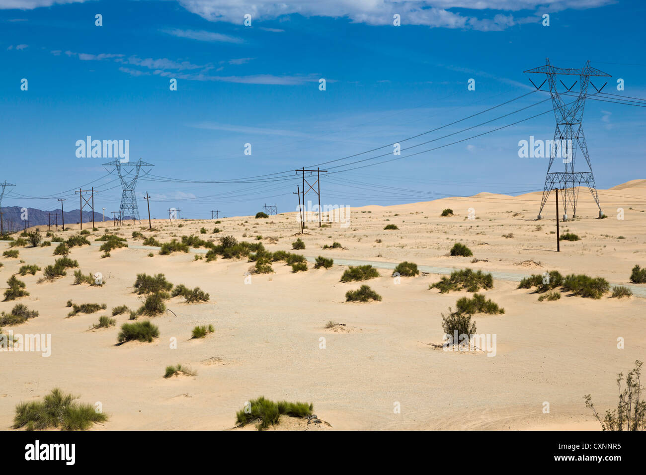 Imperial dune di sabbia, I-8, 'Kumeyaay Hwy', Winterhaven, CA Foto Stock