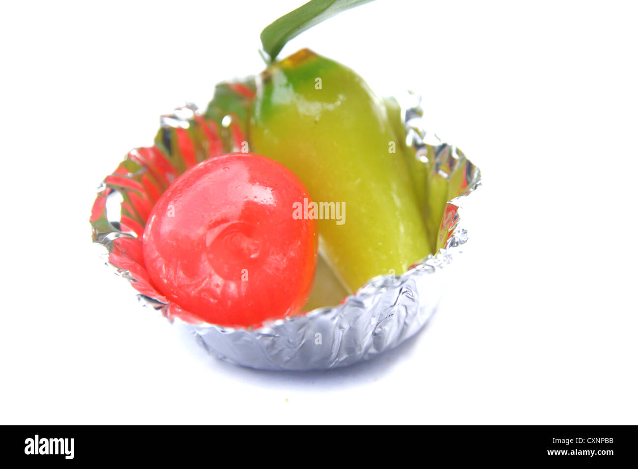 Look-choop , stile Tailandese di fagioli dolci di frutta in miniatura Foto Stock