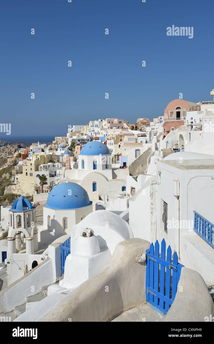 Oia - Santorini, Cicladi Sud Egeo Regione, Grecia Foto Stock