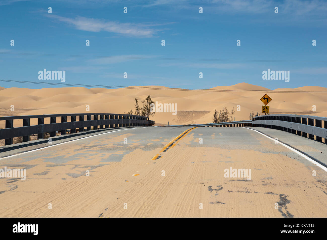 Imperial dune di sabbia, I-8, 'Kumeyaay Hwy', Winterhaven, CA Foto Stock