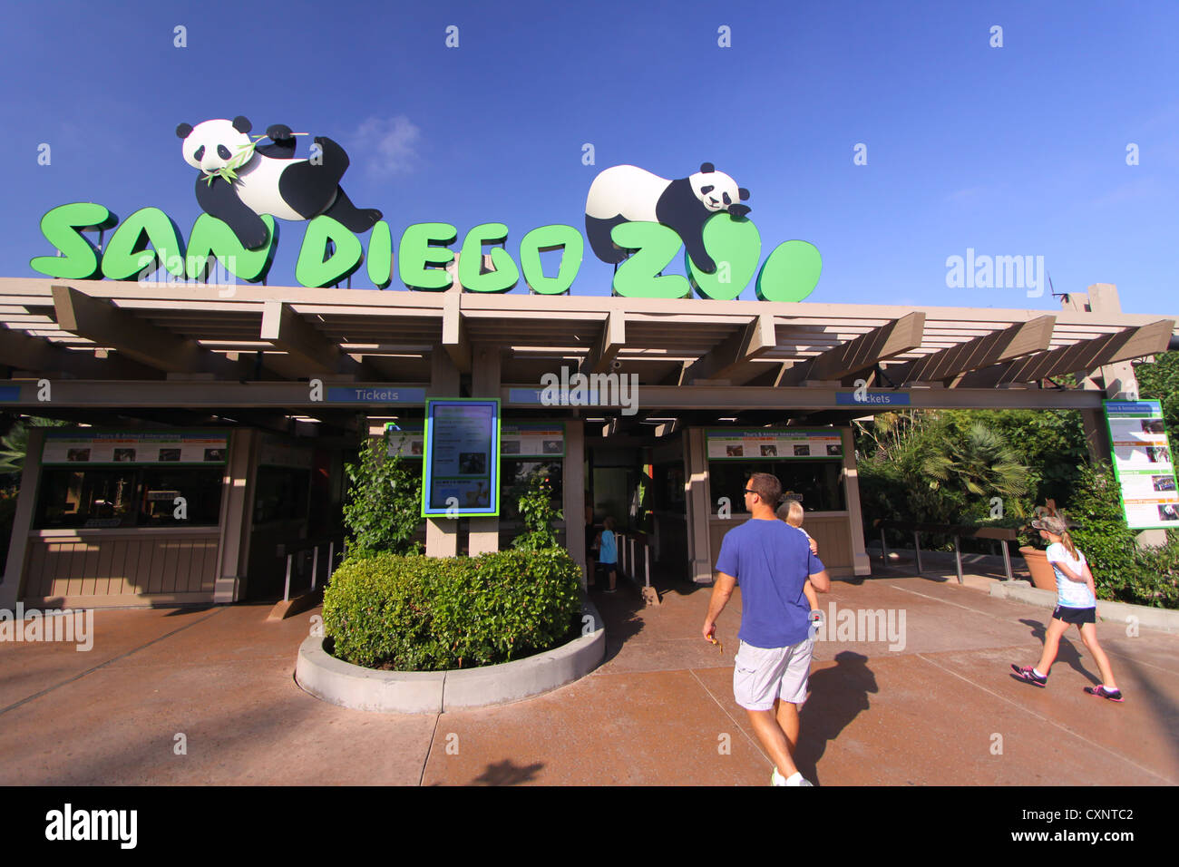 Lo zoo di San Diego, ingresso Foto Stock