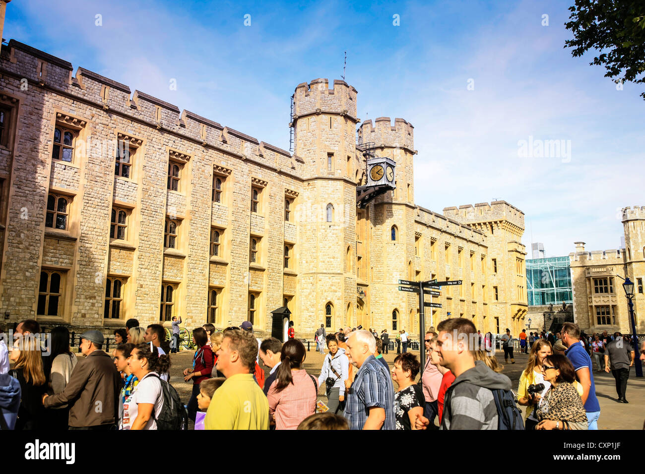 Il blocco di Waterloo nella Torre di Londra complessa Foto Stock