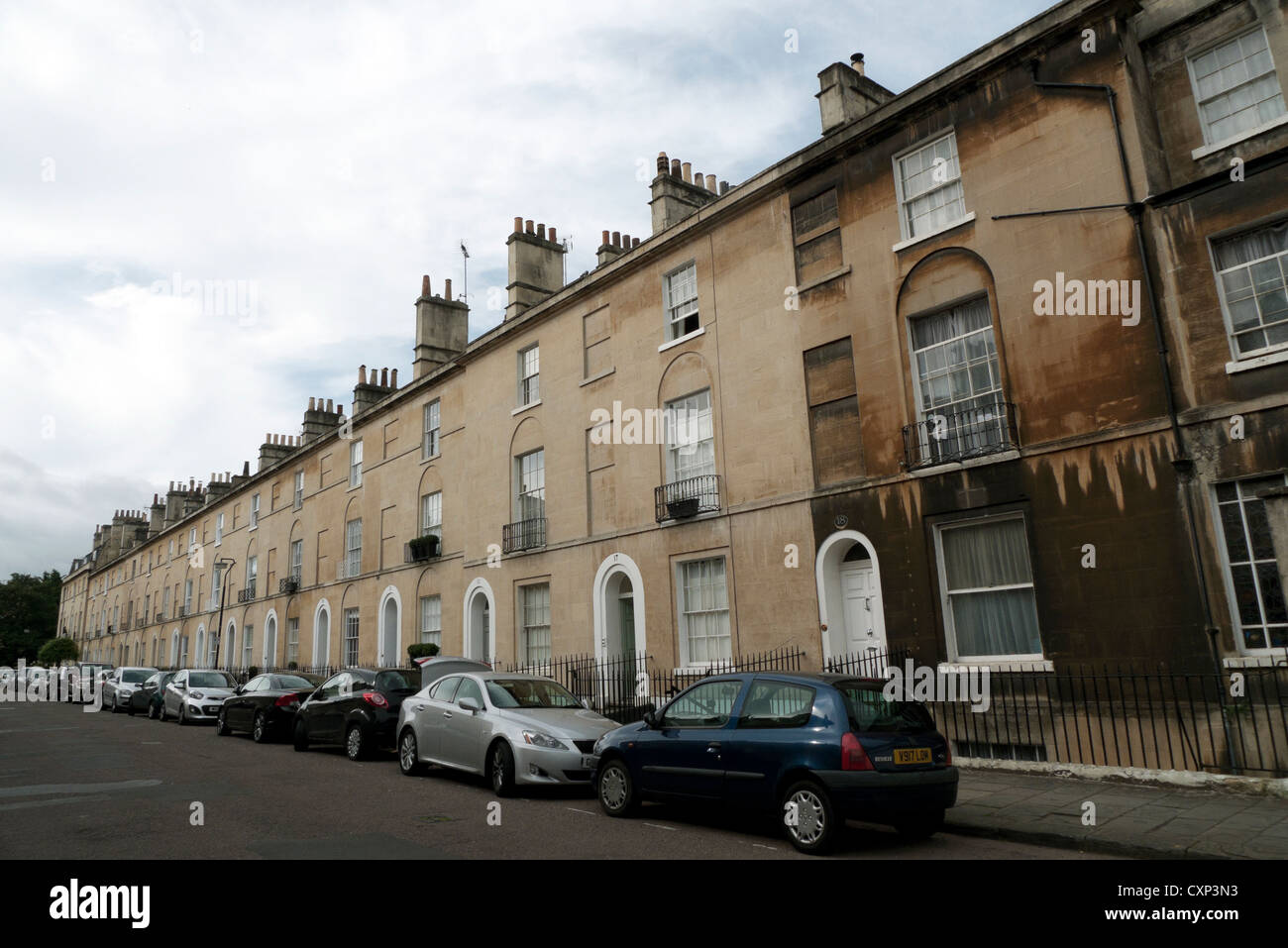 Georgiani terrazzati alloggiamento nella città di Bath, Avon Regno Unito KATHY DEWITT Foto Stock