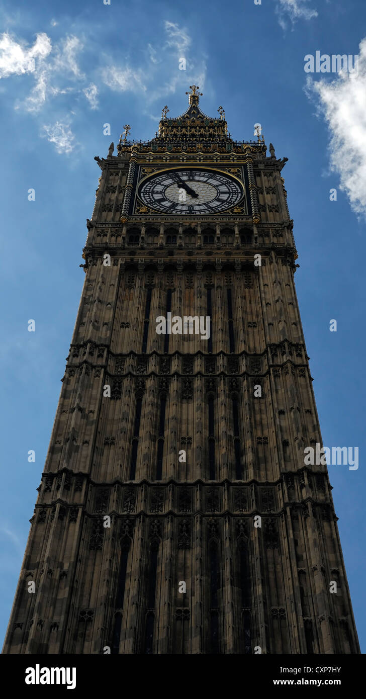Big Ben Clock Tower Londra Regno Unito icona icona simbolo simbolismo Foto Stock