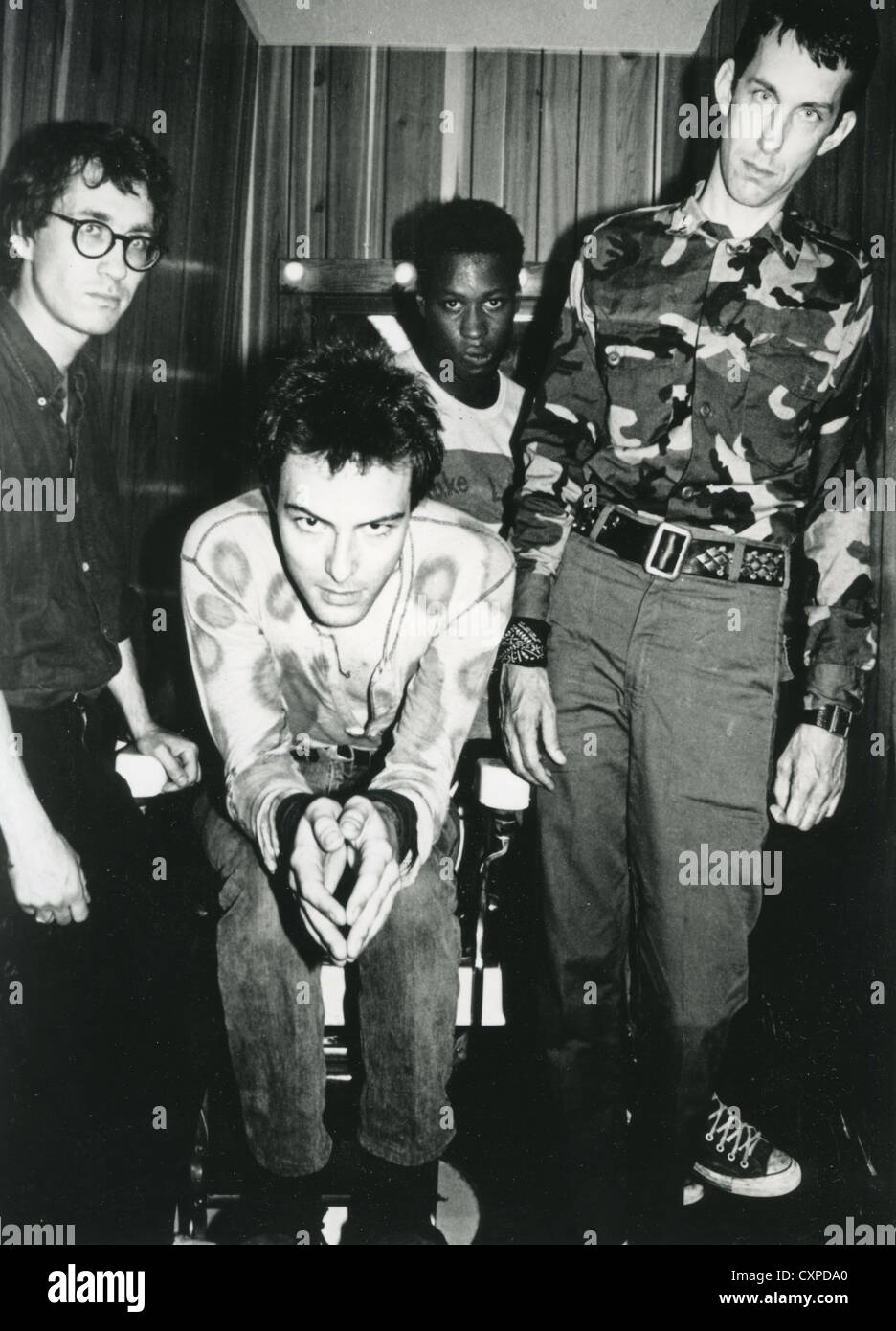 DEAD KENNEDYS foto promozionale di noi gruppo punk circa 1980. Da sinistra: Klaus di fluoruro, Jello Biafra, D.H. Peligro, East Bay Ra Foto Stock