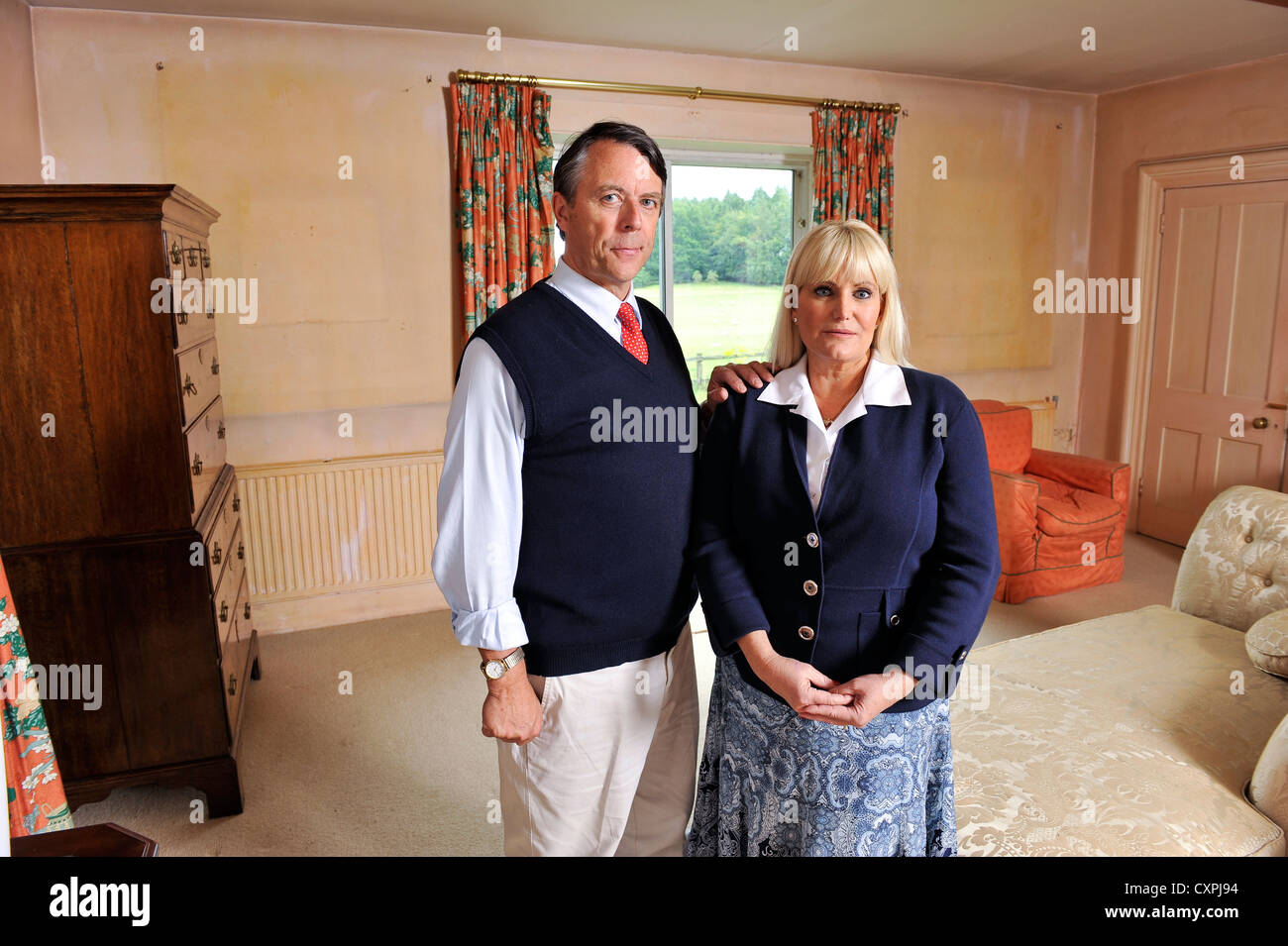 David Brudenell-Bruce conte di Cardigan nella foto con la sua seconda moglie Joanne. Foto Stock