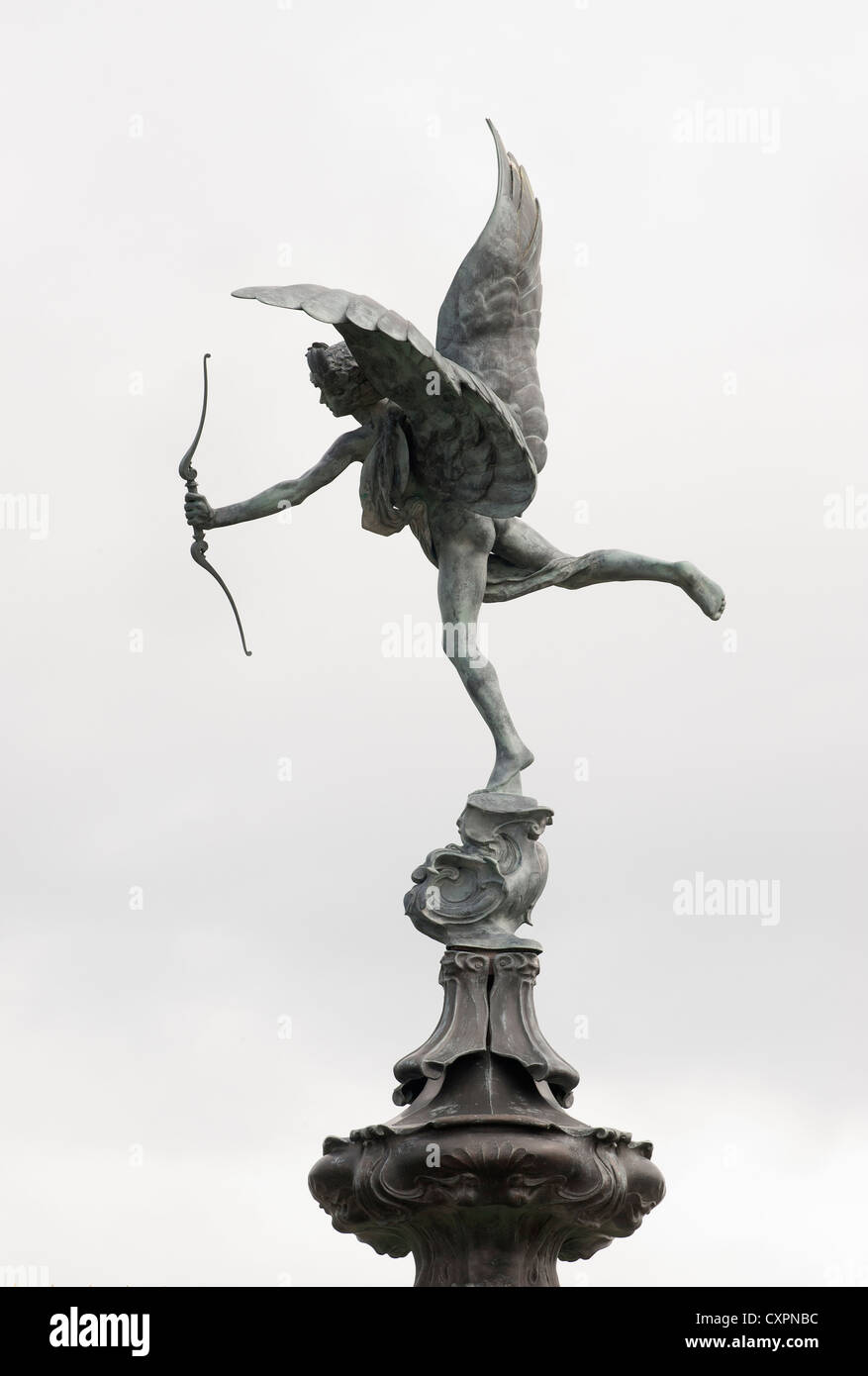Statua di Eros, dio greco di amore Foto Stock