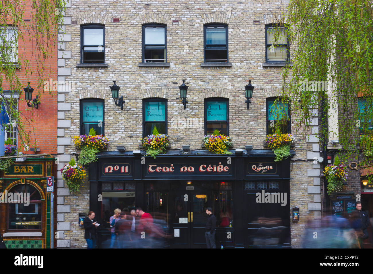 Street view, Dublino, Irlanda, Europa Foto Stock