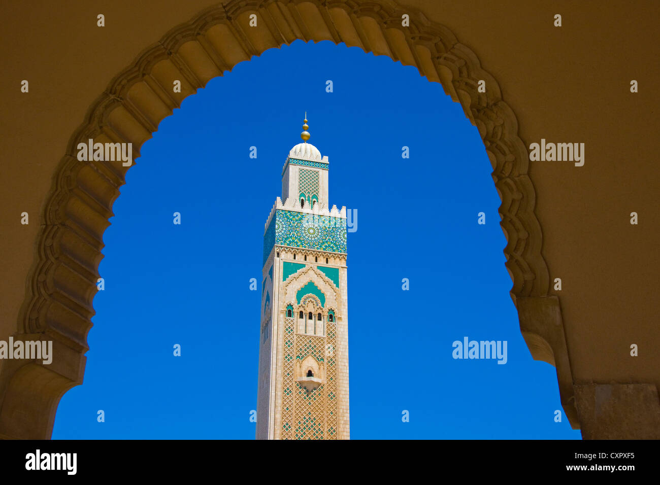 Moschea Hassan II, Casablanca, Marocco Foto Stock