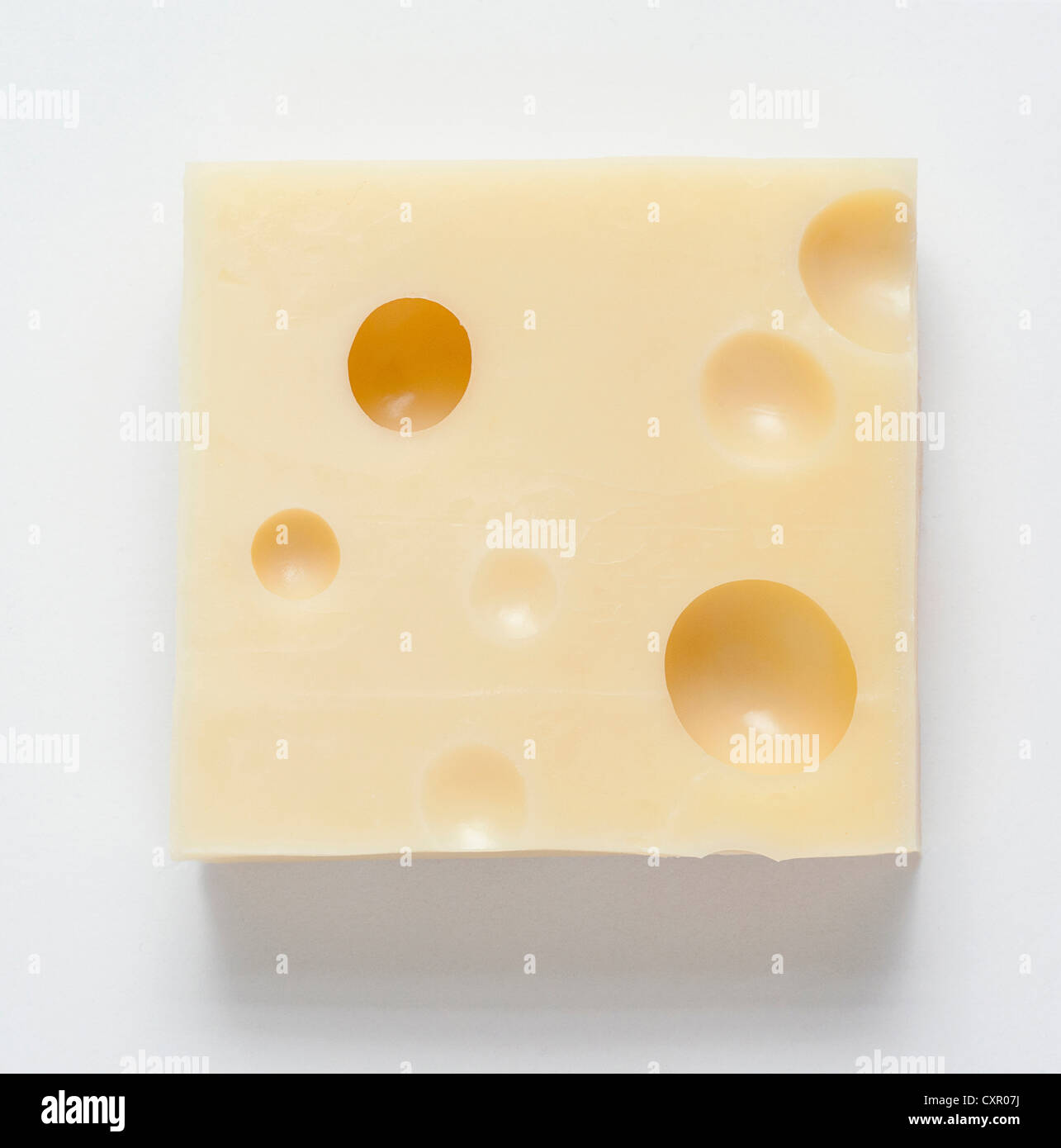 Pezzo di formaggio Foto Stock