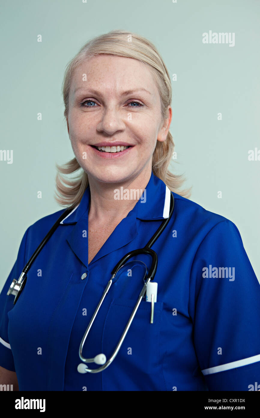 Ritratto di infermiere ospedale Foto Stock