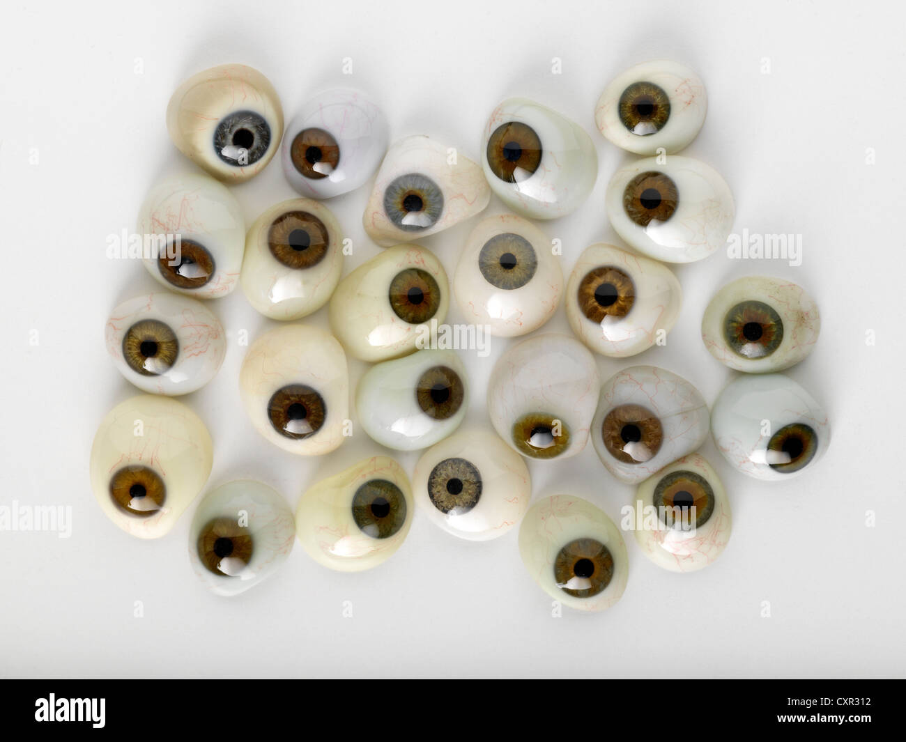 Occhi artificiali Foto Stock