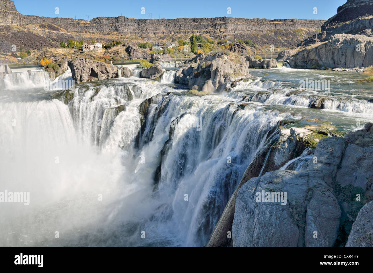 Shoshone Falls, Snake River, Twin Falls, Idaho, Stati Uniti d'America, PublicGround Foto Stock