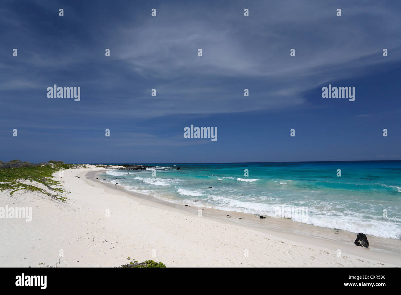 Makalawena Beach, Costa di Kona, Big Island delle Hawaii, STATI UNITI D'AMERICA Foto Stock
