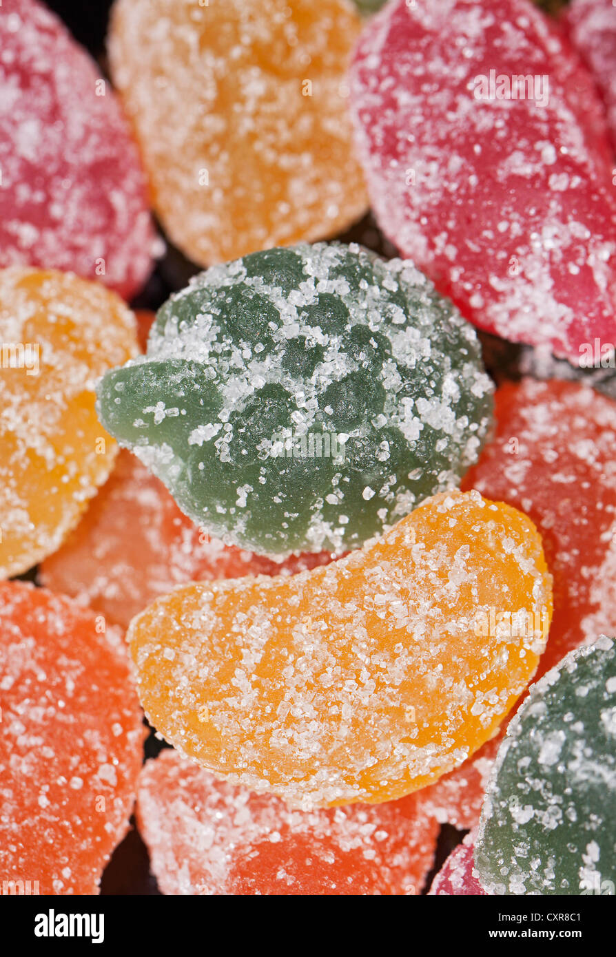 Colorato gelatine di frutta Foto Stock