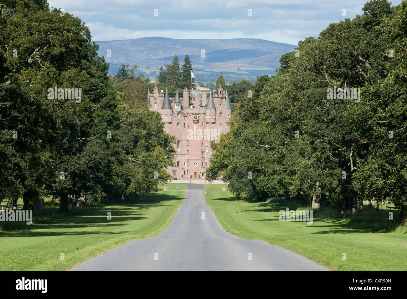 Glamis Castle. Fife, Scozia Foto Stock