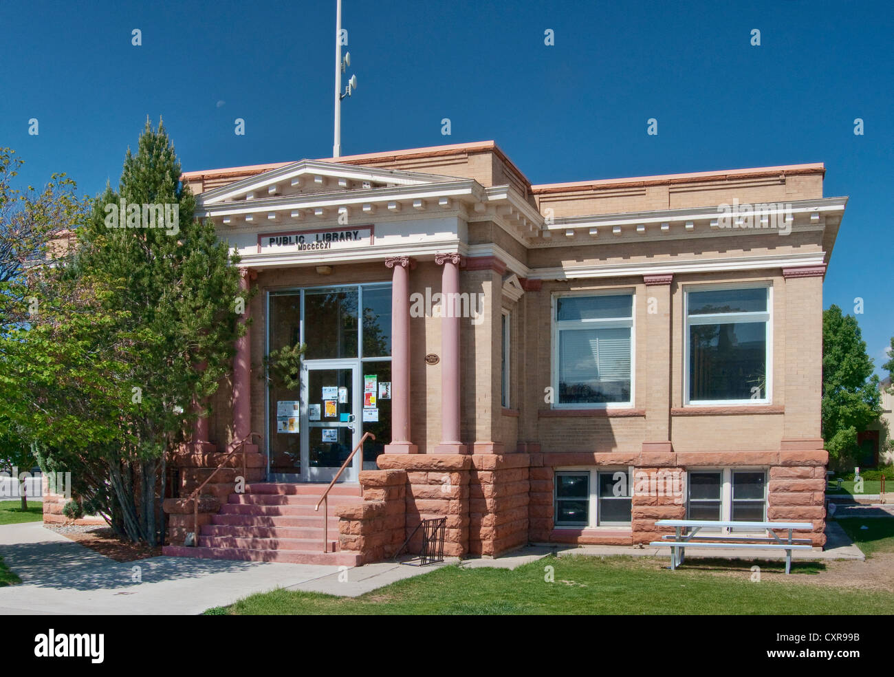 Biblioteca pubblica, costruito nel 1911, Delta, Colorado, STATI UNITI D'AMERICA Foto Stock