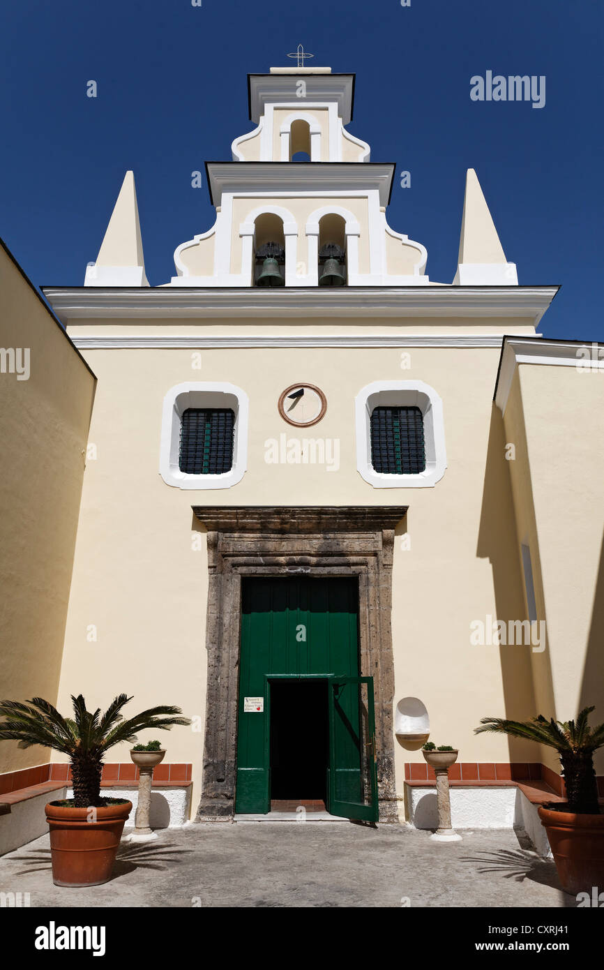 Santa Maria Visitapoveri chiesa, Forio, Isola d Ischia, Golfo di Napoli Campania Italia meridionale, Italia, Europa Foto Stock