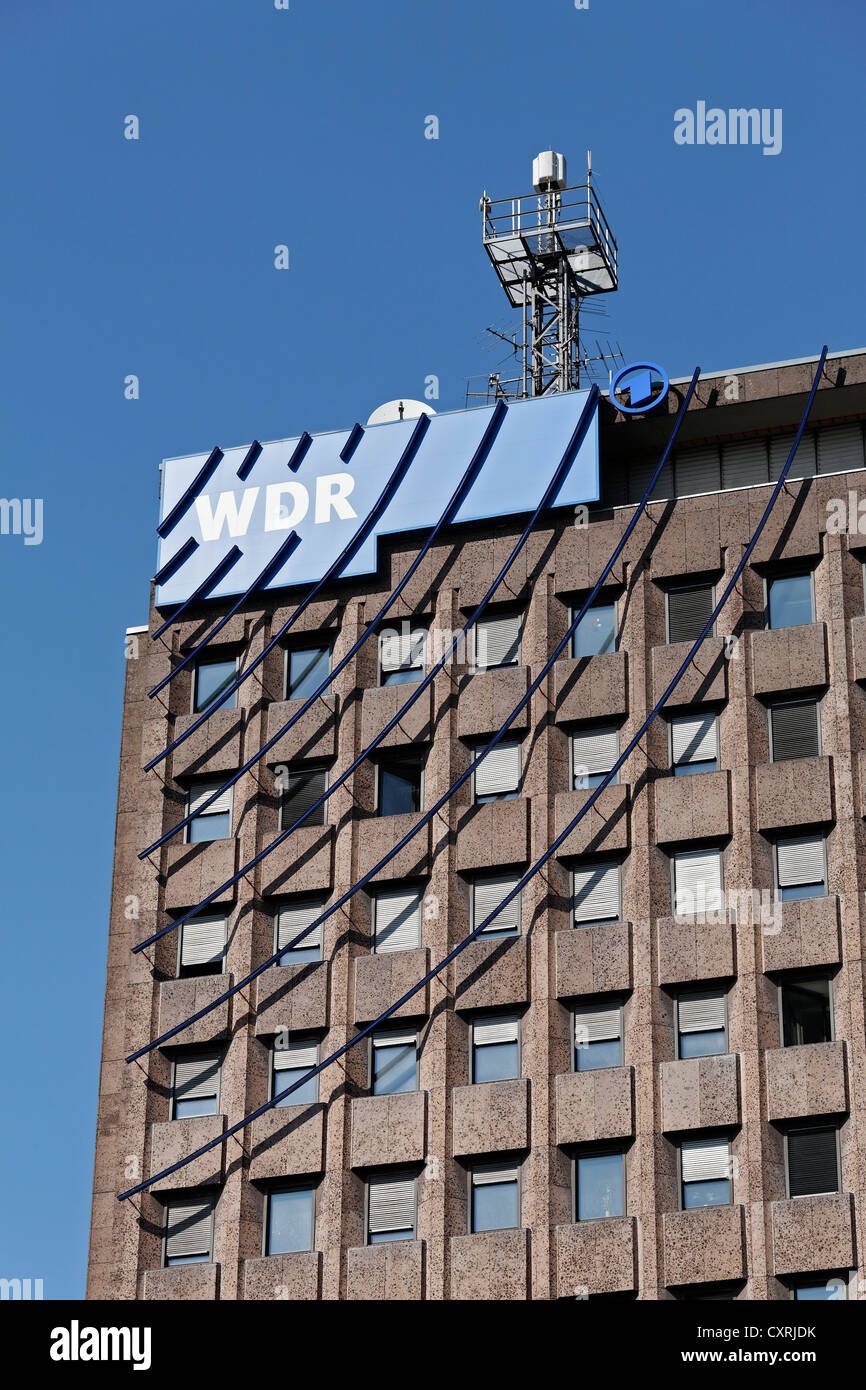 WDR Archivhaus edificio, Westdeutscher Rundfunk, un pubblico tedesco-ente di radiodiffusione, Colonia, nella Renania settentrionale-Vestfalia Foto Stock