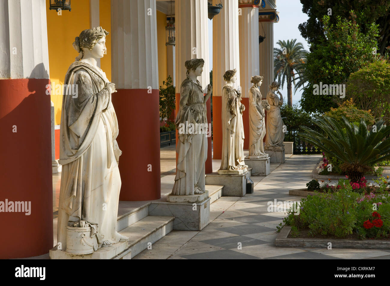 Achilleion, Corfu, Isole Ionie, Grecia, Europa Foto Stock