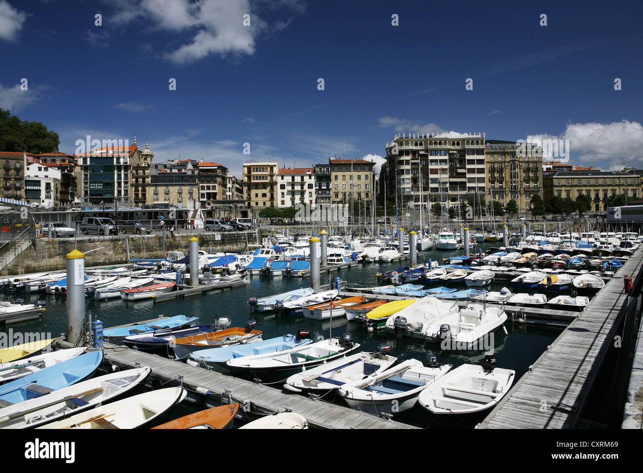 Port, Marina di san sebastian, basco: donostia, Paesi Baschi, Spagna settentrionale, Spagna, Europa Foto Stock