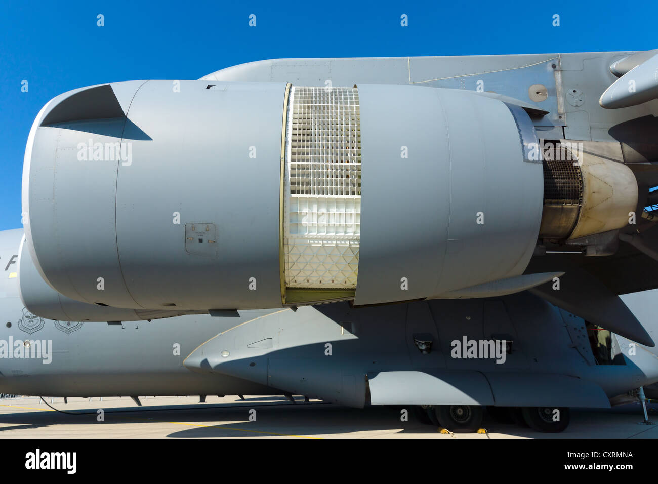 Motori Boeing C-17 Globemaster Foto Stock