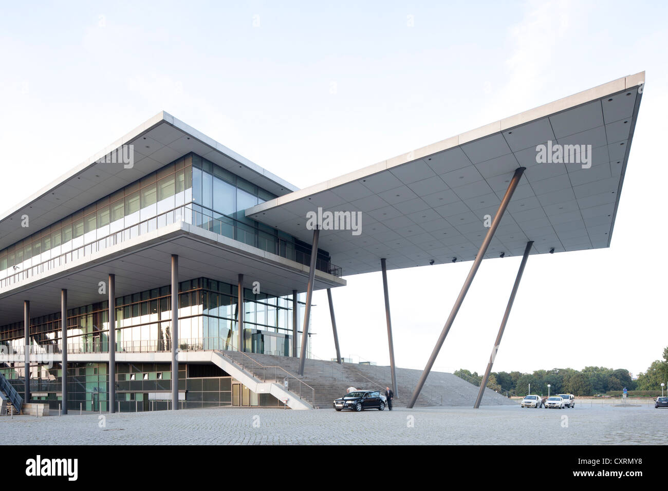 Il Centro Congressi Internazionale, Dresda, Sassonia, Germania, Europa PublicGround Foto Stock