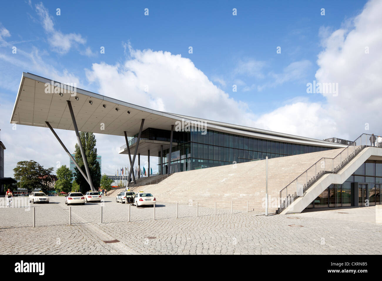 Il Centro Congressi Internazionale, Dresda, Sassonia, Germania, Europa PublicGround Foto Stock