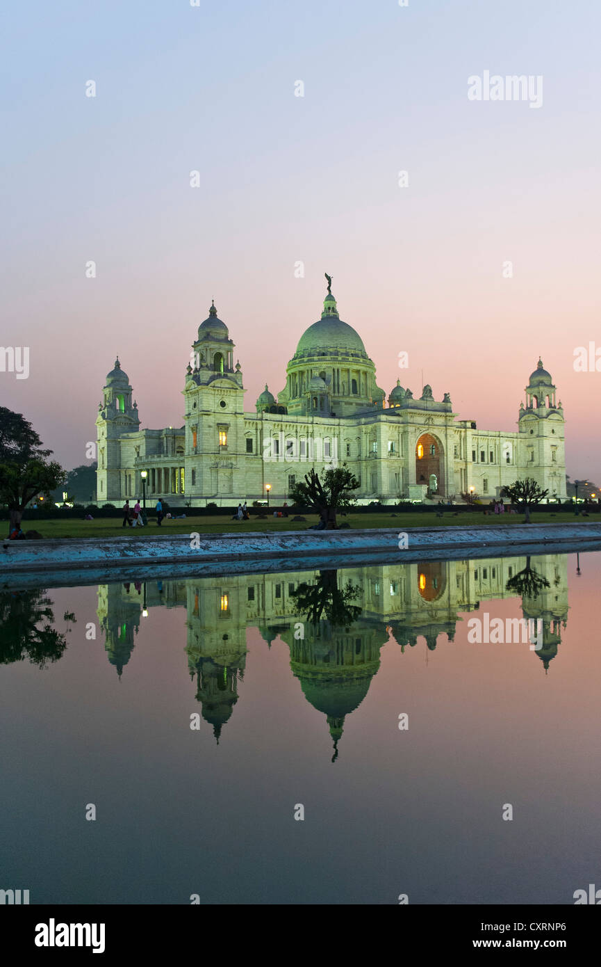 La regina Victoria Memorial Museum, Calcutta, Calcutta, West Bengal, India, Asia Foto Stock