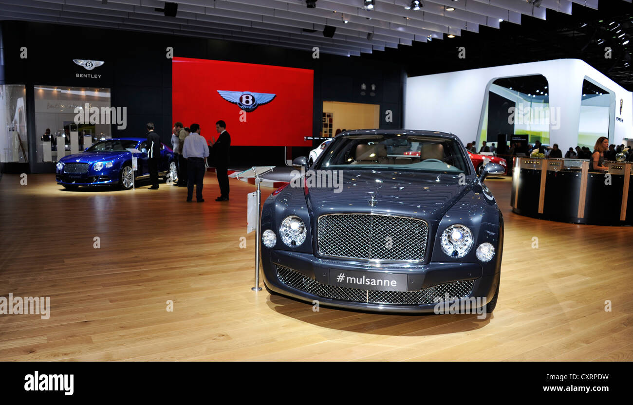 Bentley Mulsanne,Motor Show di Parigi,Francia Foto Stock