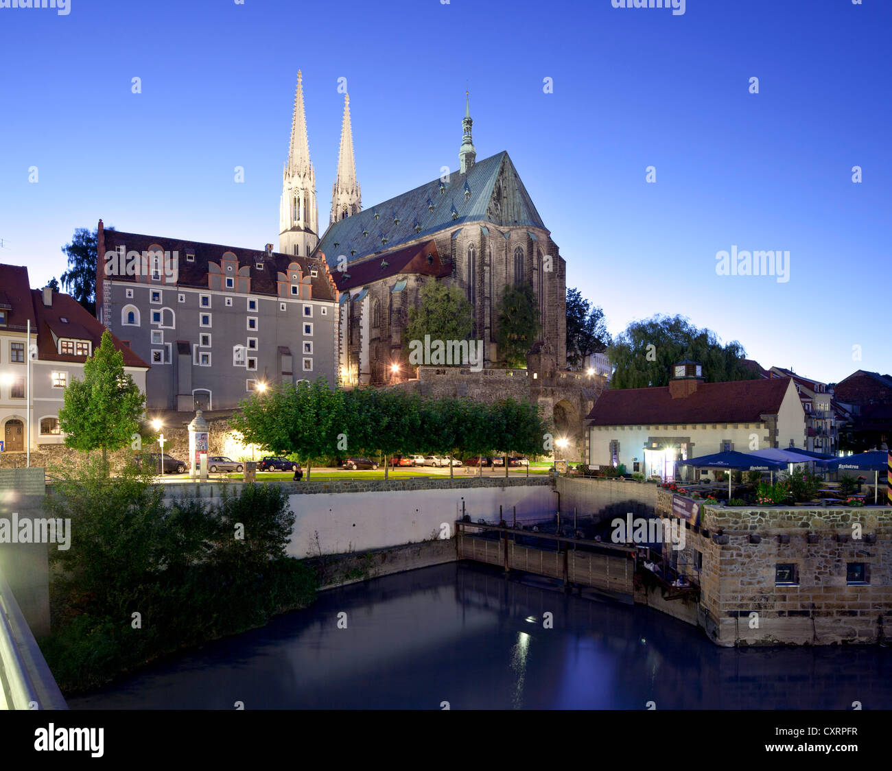 Waidhaus, chiesa di San Pietro e Paolo, Goerlitz, Superiore Lusazia, Lusazia, in Sassonia, Germania, Europa PublicGround Foto Stock