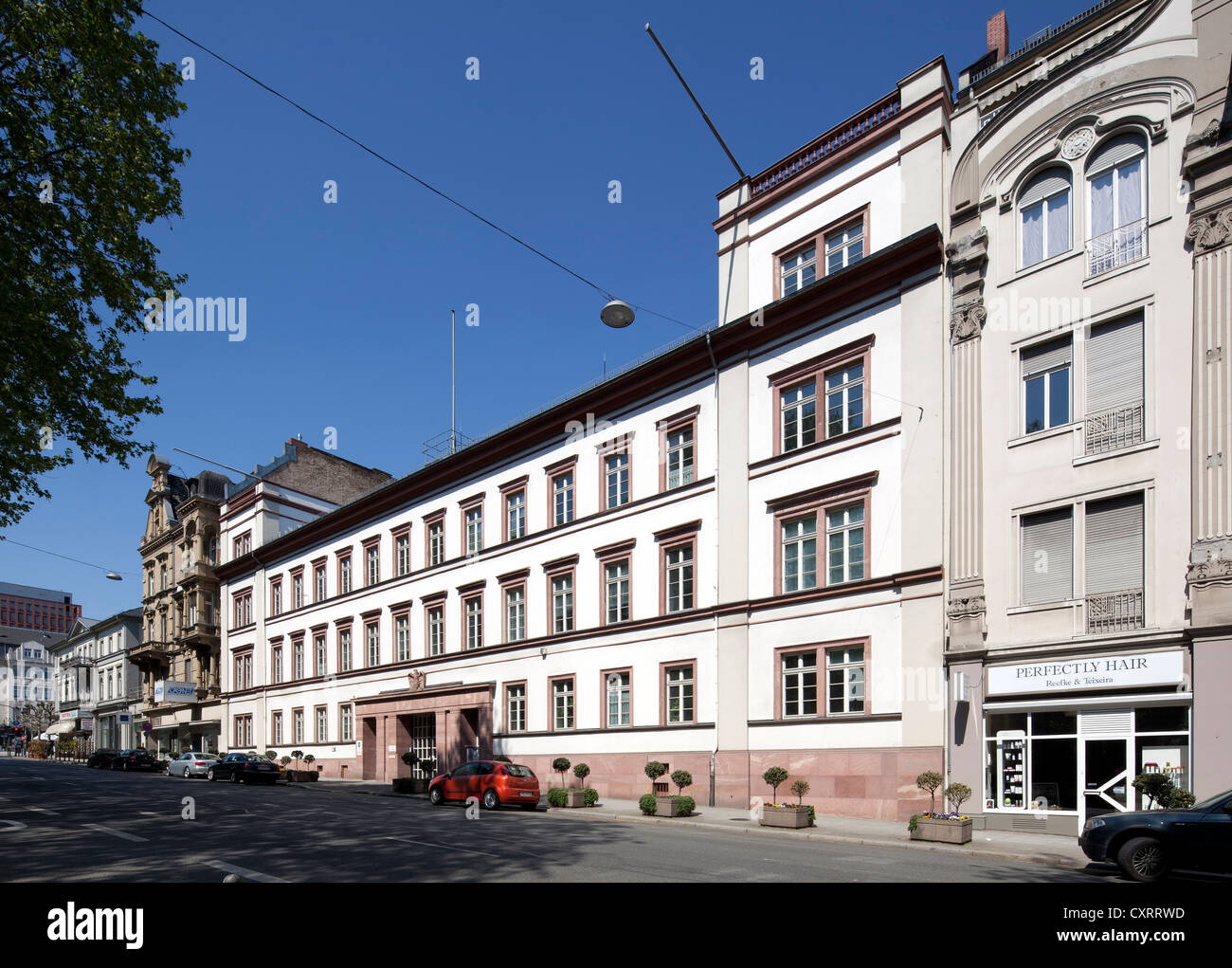 Hessian Ufficio statistico nazionale, ex Grevesches Palais palace, Wiesbaden, Hesse, PublicGround Foto Stock