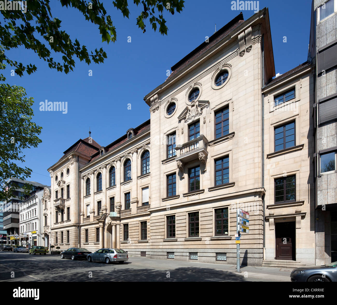 Hessian Ministero della Scienza, ex generale Post Office, Wiesbaden, Hesse, Germania, Europa PublicGround Foto Stock