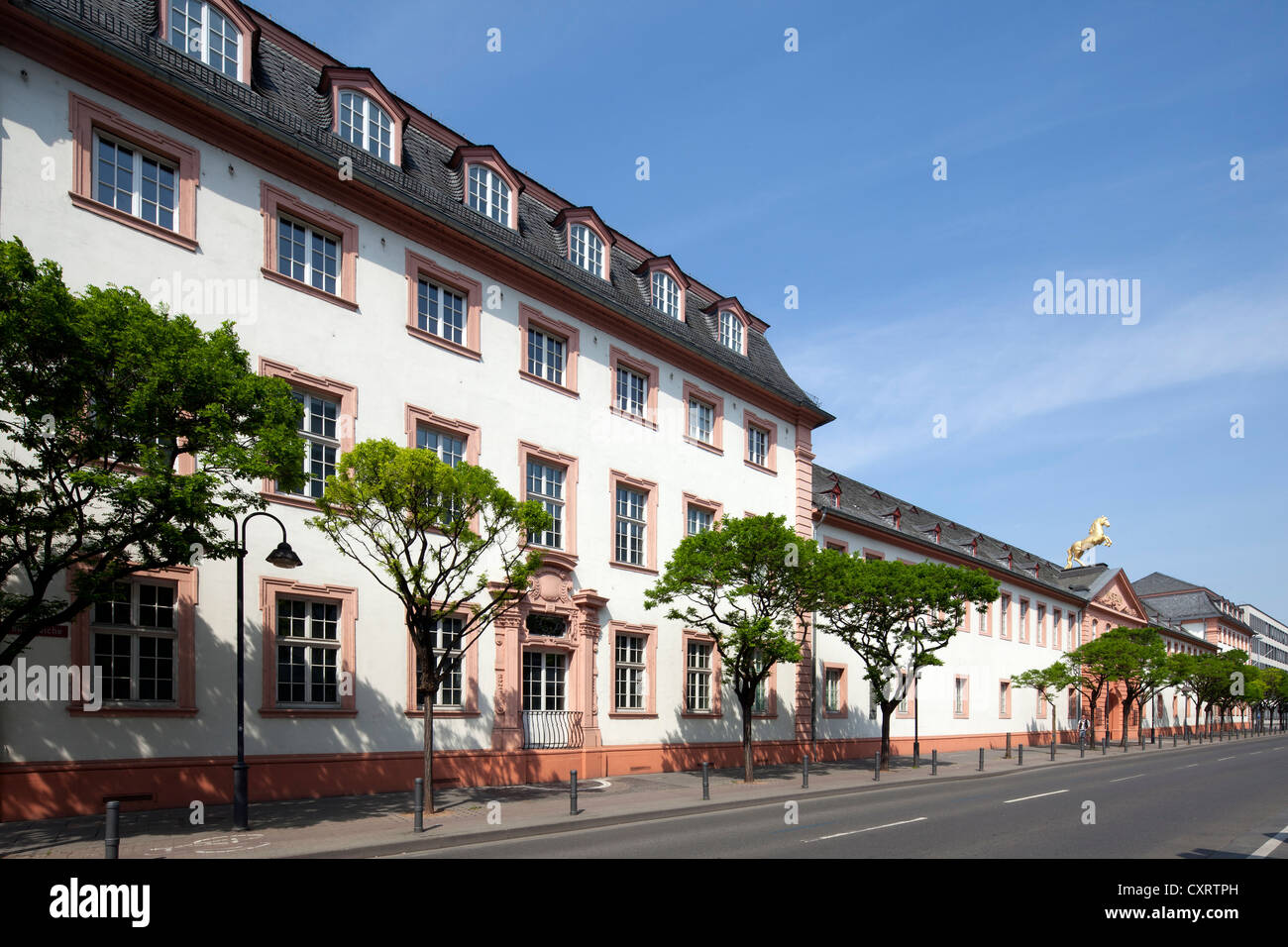 Medio Reno Museo Statale, ex Caserma Golden-Ross, Mainz, Renania-Palatinato, Germania, Europa PublicGround Foto Stock