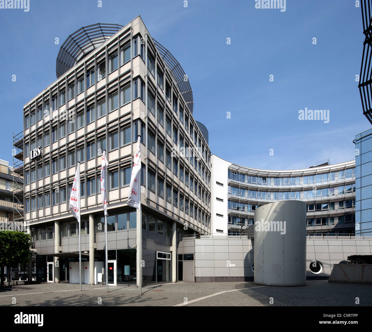 Edificio per uffici di la Landesbausparkasse, LBS, Mainz, Renania-Palatinato, Germania, Europa PublicGround Foto Stock