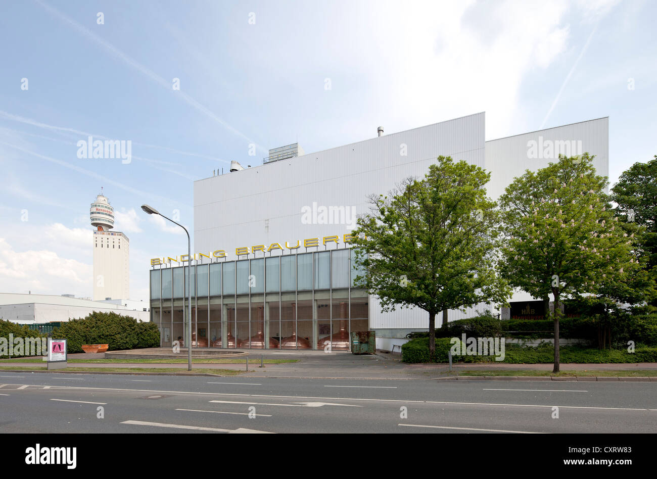 Casa della caldaia del Binding Brauerei Brewery, Sachsenhausen, Frankfurt am Main, Hesse, PublicGround Foto Stock