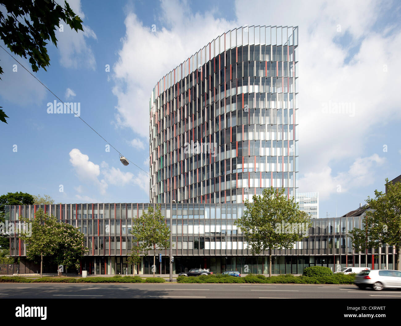 KfW Westarkade edificio per uffici, Frankfurt am Main, Hesse, PublicGround Foto Stock