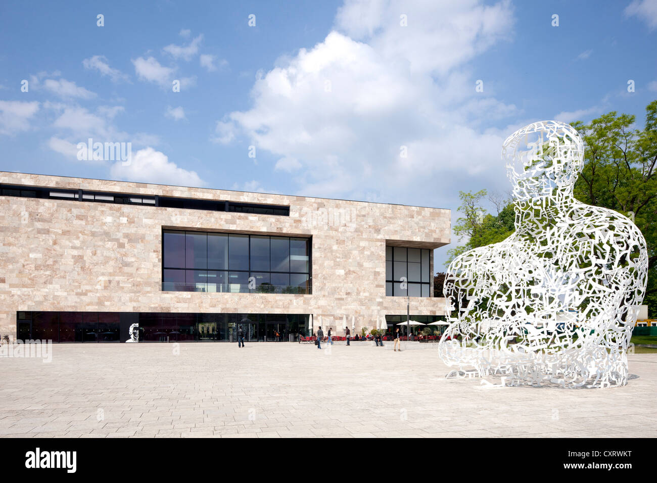 Aula magna complesso dell'Università Johann Wolfgang Goethe di Francoforte, Westend Campus, Frankfurt am Main, Hesse Foto Stock