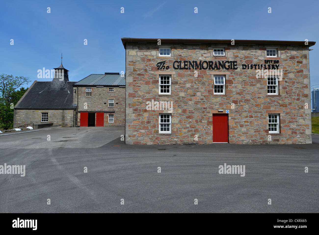 Glenmorangie, distilleria di whisky, Scotch whisky single malt, Tain, Ross-Shire, altipiani, Scotland, Regno Unito Foto Stock