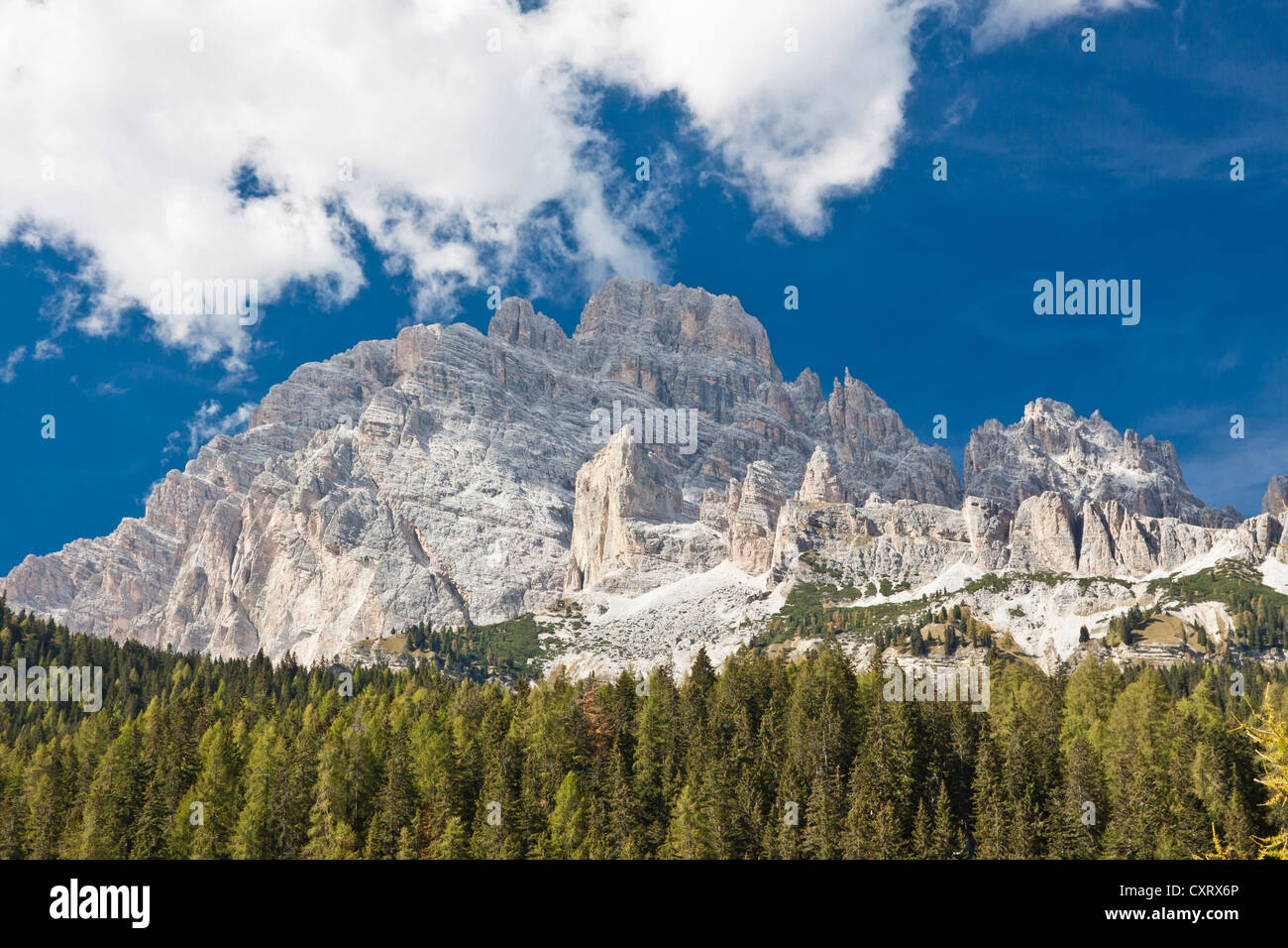Gruppo delle Marmarole, Marmarole gruppo montuoso, Auronzo di Cadore, Dolomiti, Italia, Europa Foto Stock