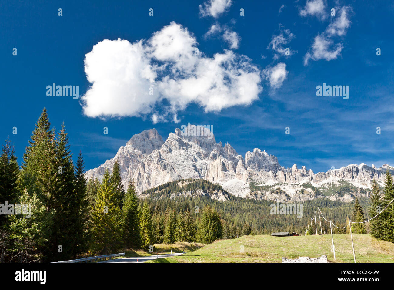 Gruppo delle Marmarole, Marmarole gruppo montuoso, Auronzo di Cadore, Dolomiti, Italia, Europa Foto Stock