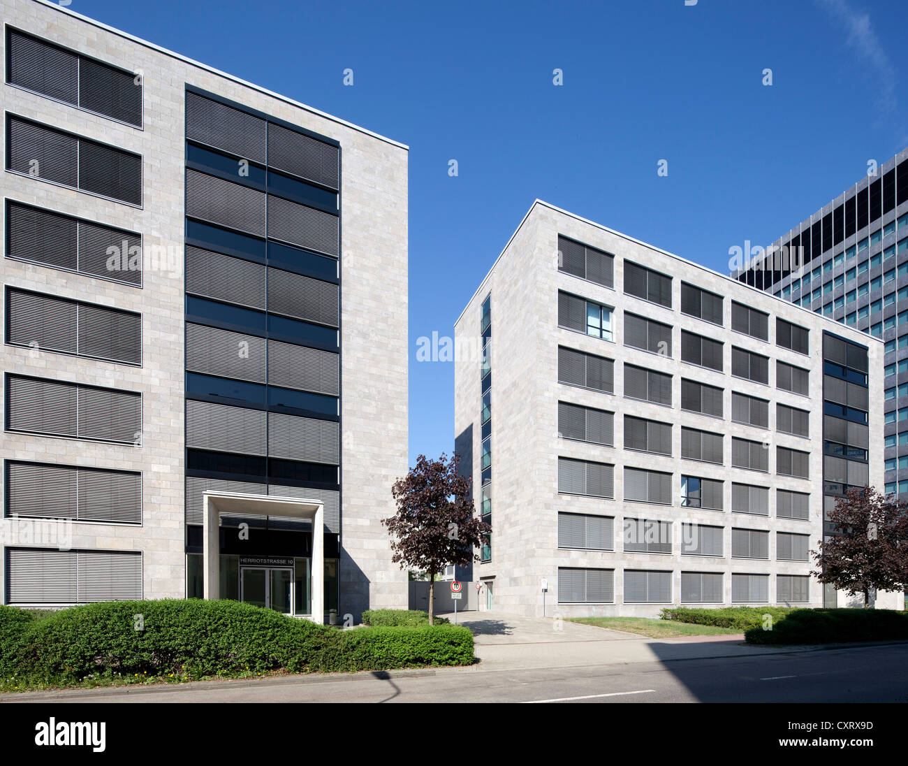 Ufficio Campus-Carré edificio, Buerostadt Niederrad business park, Frankfurt am Main, Hesse, Germania, Europa PublicGround Foto Stock