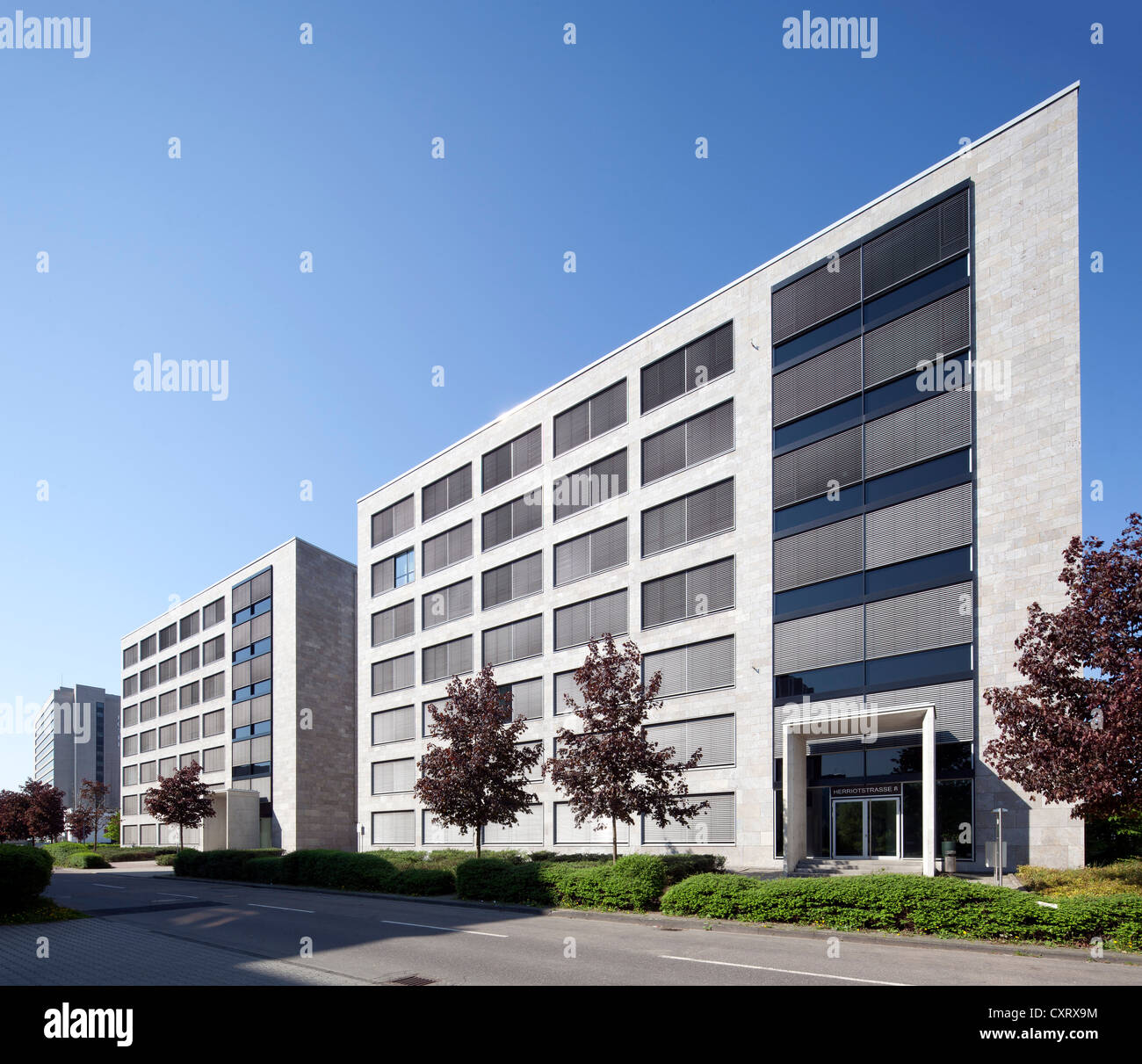 Ufficio Campus-Carré edificio, Buerostadt Niederrad business park, Frankfurt am Main, Hesse, Germania, Europa PublicGround Foto Stock