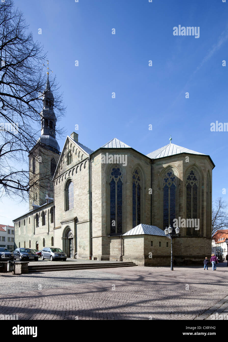 San-Petri-Kirche chiesa, noto anche come Alde Kerke chiesa, Soest, Renania settentrionale-Vestfalia, Germania, Europa PublicGround Foto Stock