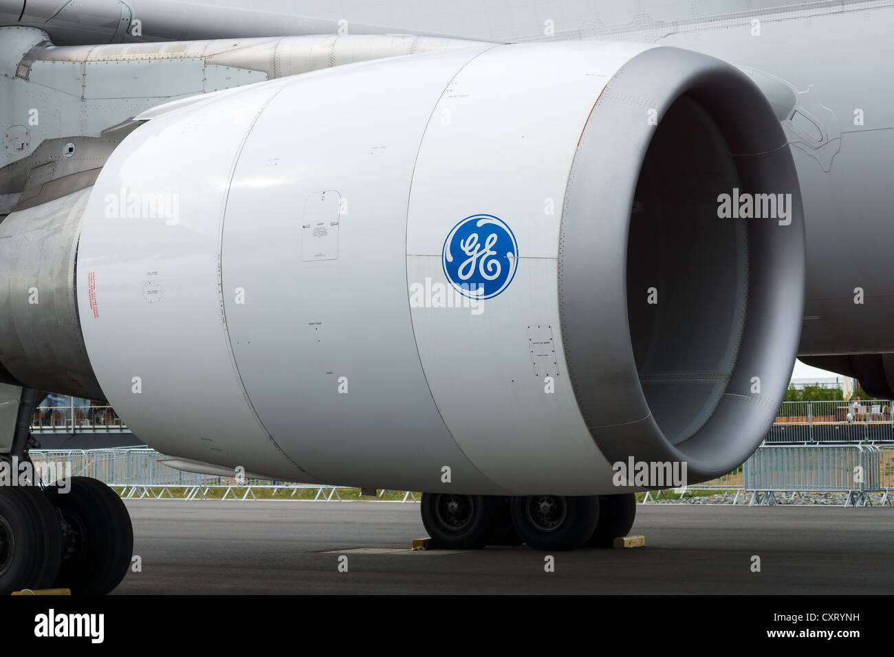 Motore aereo Airbus A300-600ST (Super Transporter) o Beluga Foto Stock