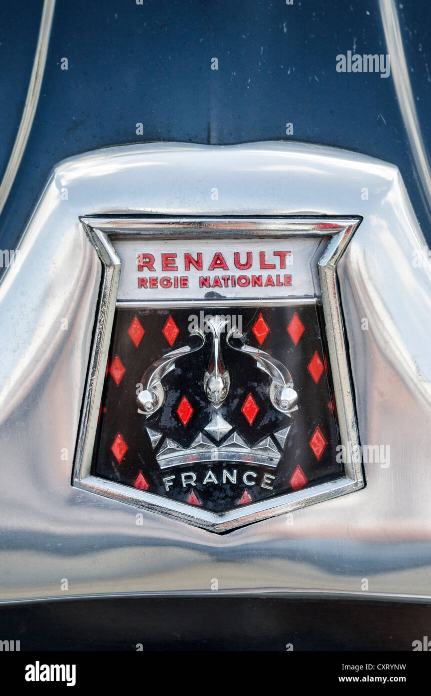 Presto il logo del gruppo automobilistico francese Renault, festival di auto classiche, 'classici del passato incontra il Barock" Foto Stock