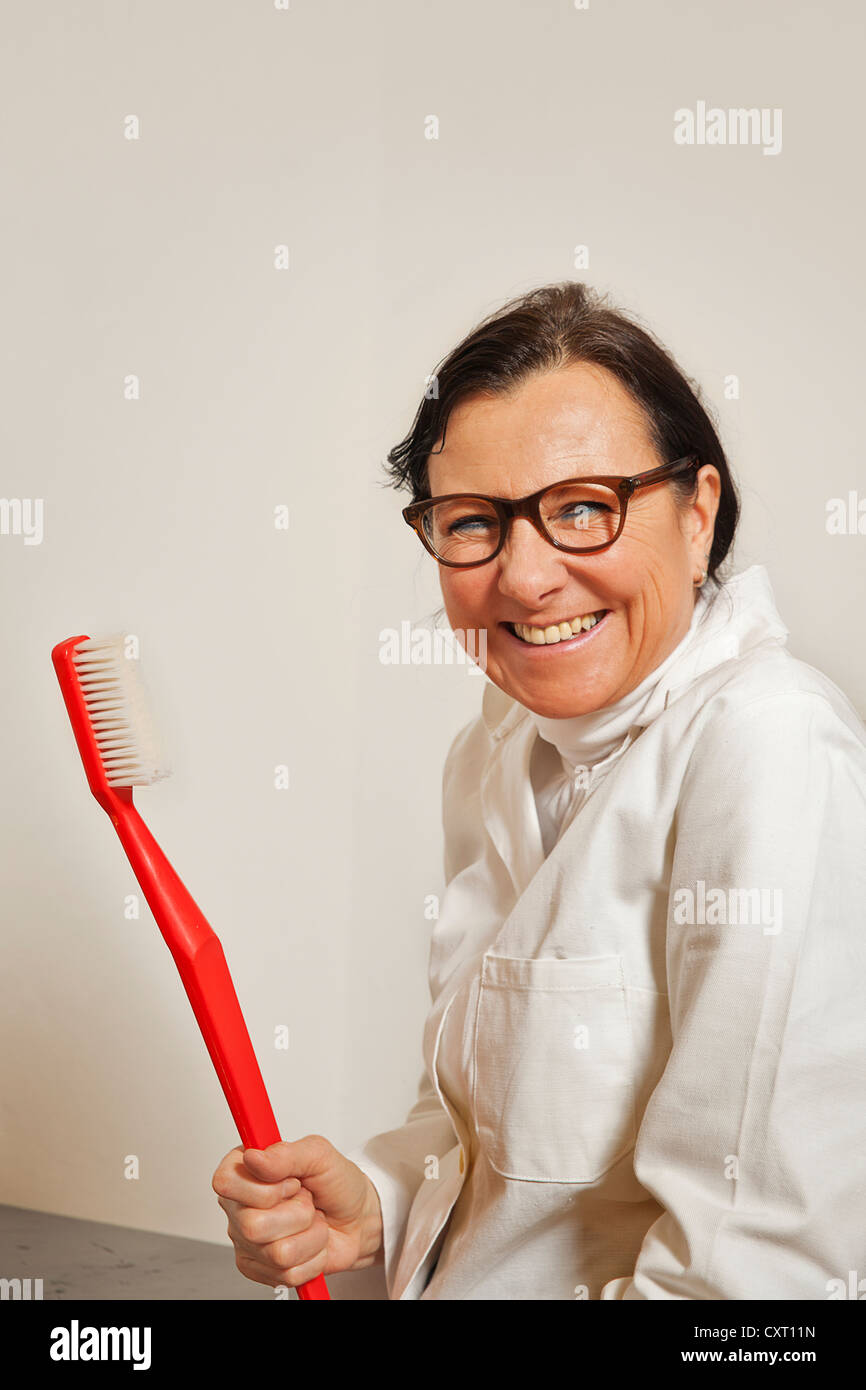 Dentista cura dentale lezione Foto Stock