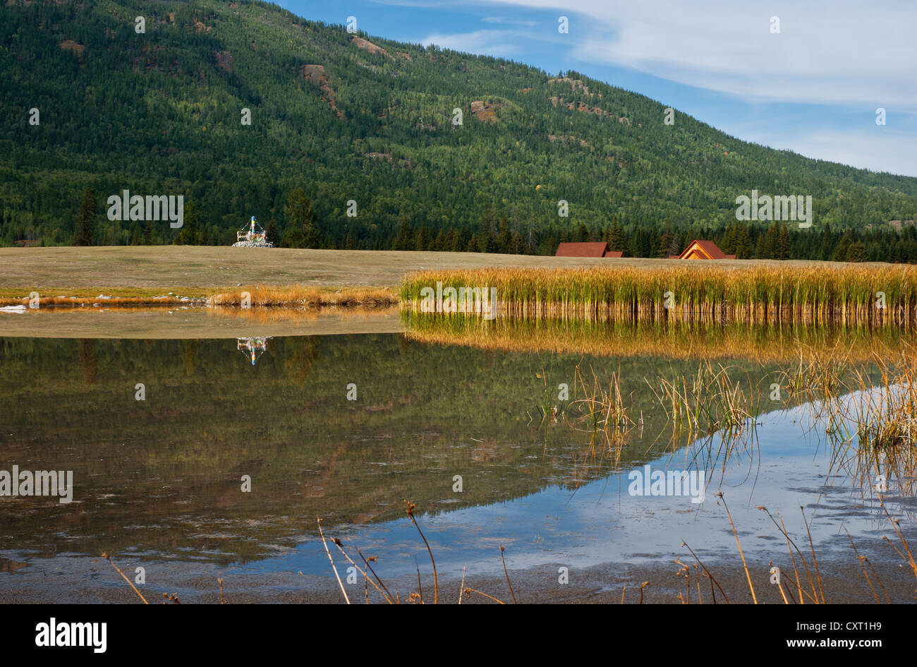 Cina Xinjiang scenario, Kala Si Lago Foto Stock