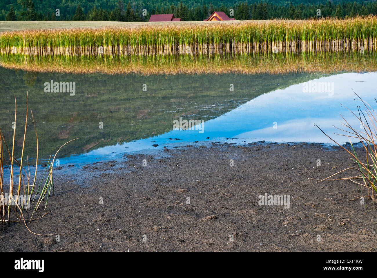 Cina Xinjiang scenario, Kala Si Lago Foto Stock